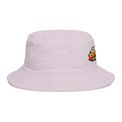 Low Battery Studio Bucket Hat — Retro Gaming Graphic Sun Hat