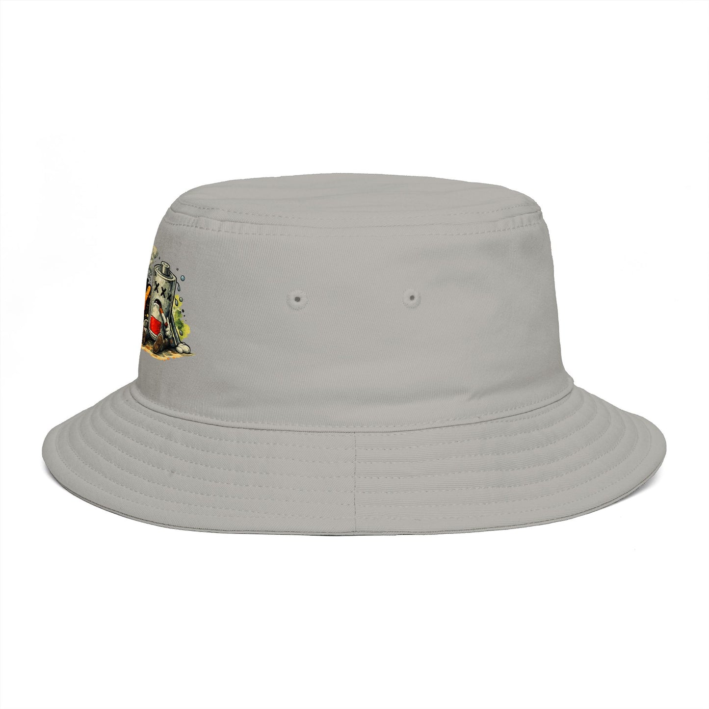 Low Battery Studio Bucket Hat — Retro Gaming Graphic Sun Hat