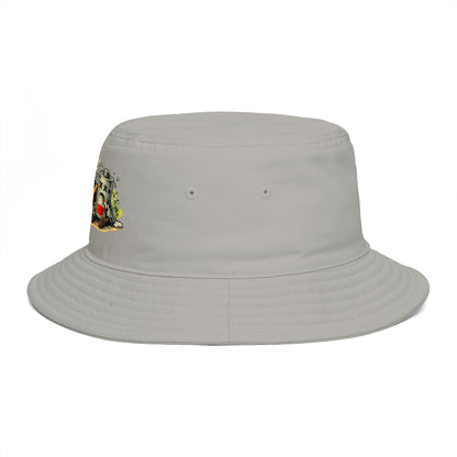 Low Battery Studio Bucket Hat — Retro Gaming Graphic Sun Hat