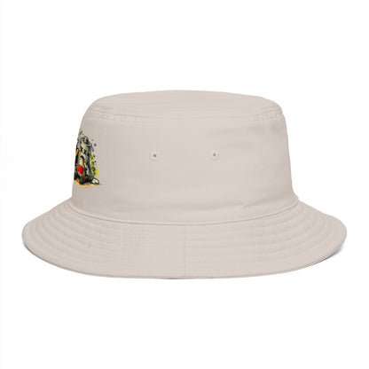 Low Battery Studio Bucket Hat — Retro Gaming Graphic Sun Hat