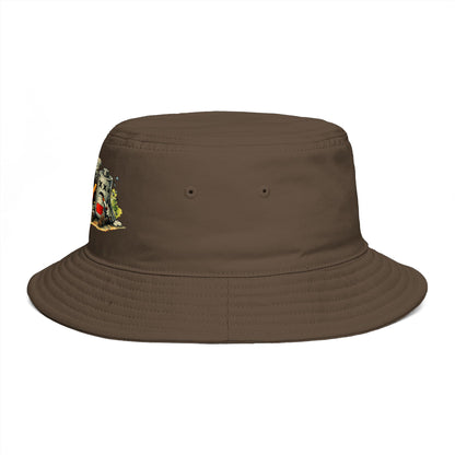 Low Battery Studio Bucket Hat — Retro Gaming Graphic Sun Hat