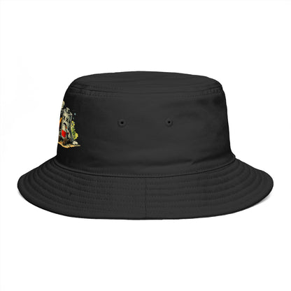 Low Battery Studio Bucket Hat — Retro Gaming Graphic Sun Hat