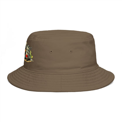 Low Battery Studio Bucket Hat — Retro Gaming Graphic Sun Hat