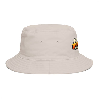 Low Battery Studio Bucket Hat — Retro Gaming Graphic Sun Hat